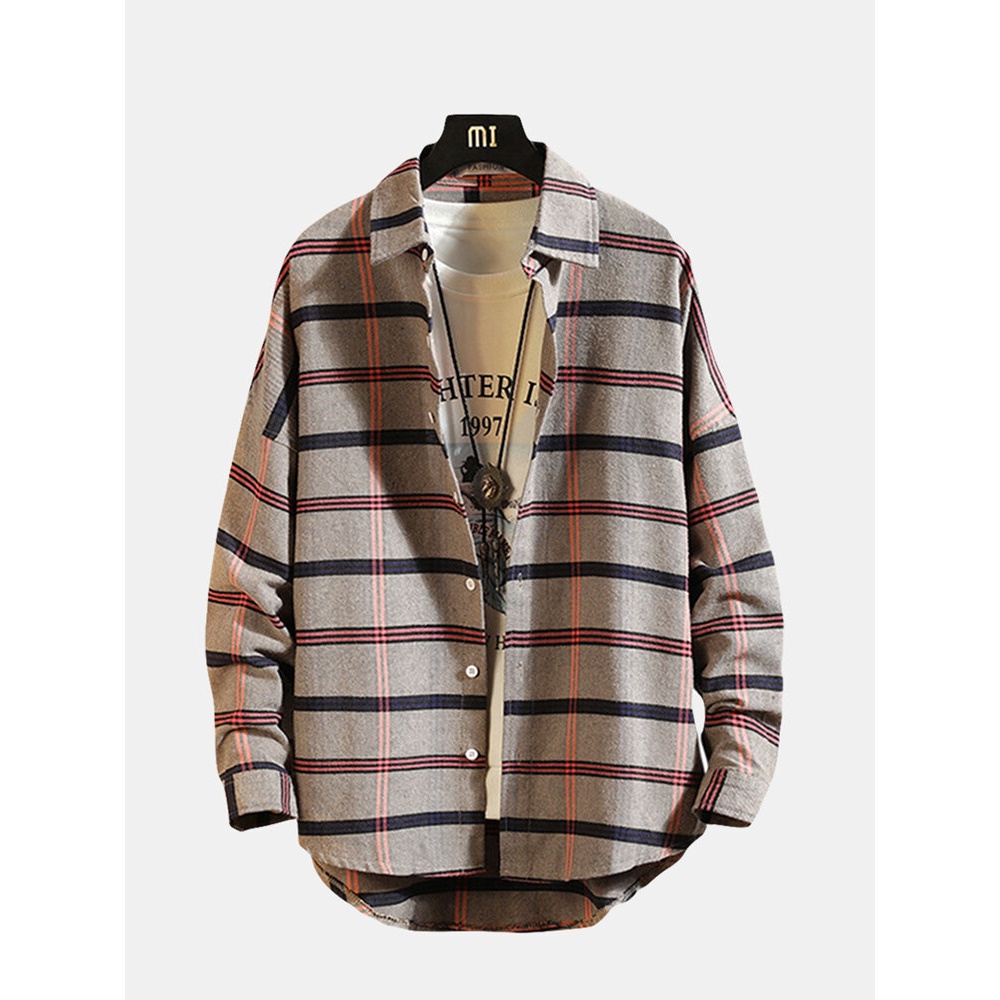 Cotton Casual Shirts - XL Red