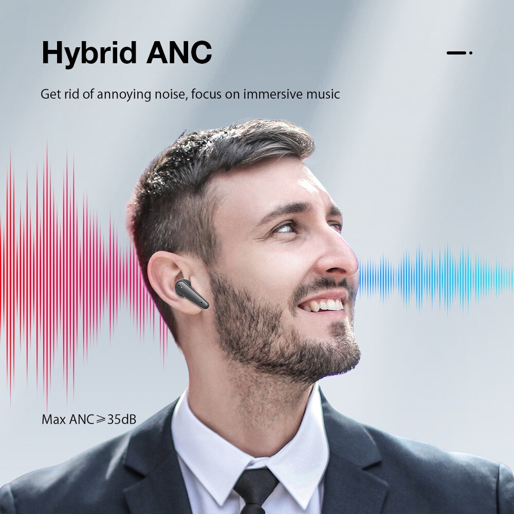 [Dual ANC] BlitzWolf® BW-FYE11 TWS bluetooth V5.0 Earphone Active Noise Reduction AAC HiFi Stereo HD Calls Touch Control Sports Headphone with 4 Mic - Image 2