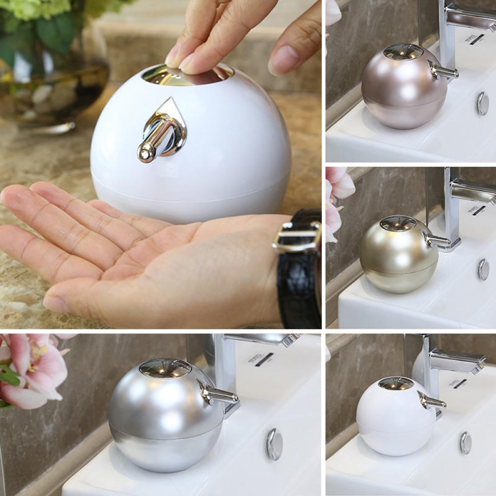 380ML Exquisite Ball Shape Soap Dispenser Lotion Liquid Hand Wash Sanitizer Bottle Modern Home Decor - Rose Gold - Image 2