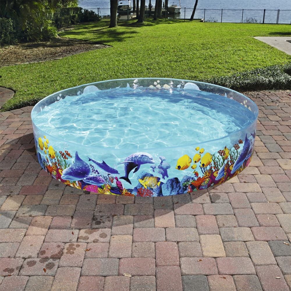 Portable Floding Swimming Pools PVC Family Playing Bathing Tub Summer and Kiddie Pond for Outdoor Furniture - type1 - Image 2