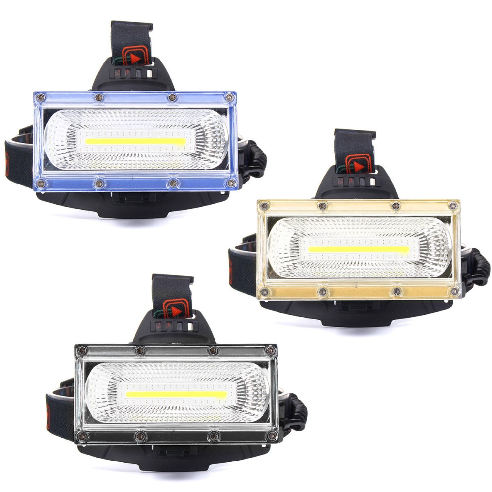 BIKIGHT 1300LM 30W COB LED Headlamp Cycling Lamp Three Lighting Modes Adjustable Base - Blue - Image 2