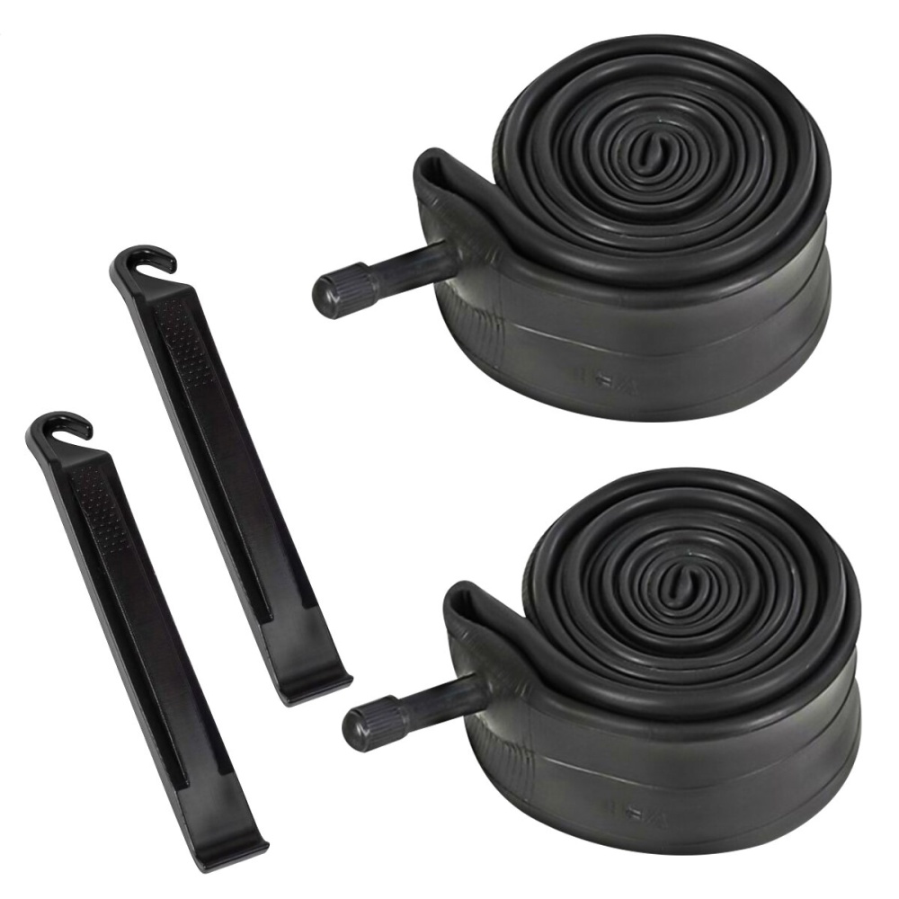 2 Pcs 26x1.75 Bike Inner Tubes Presta Valve Bicycle Tire with Tire Lever - Image 2