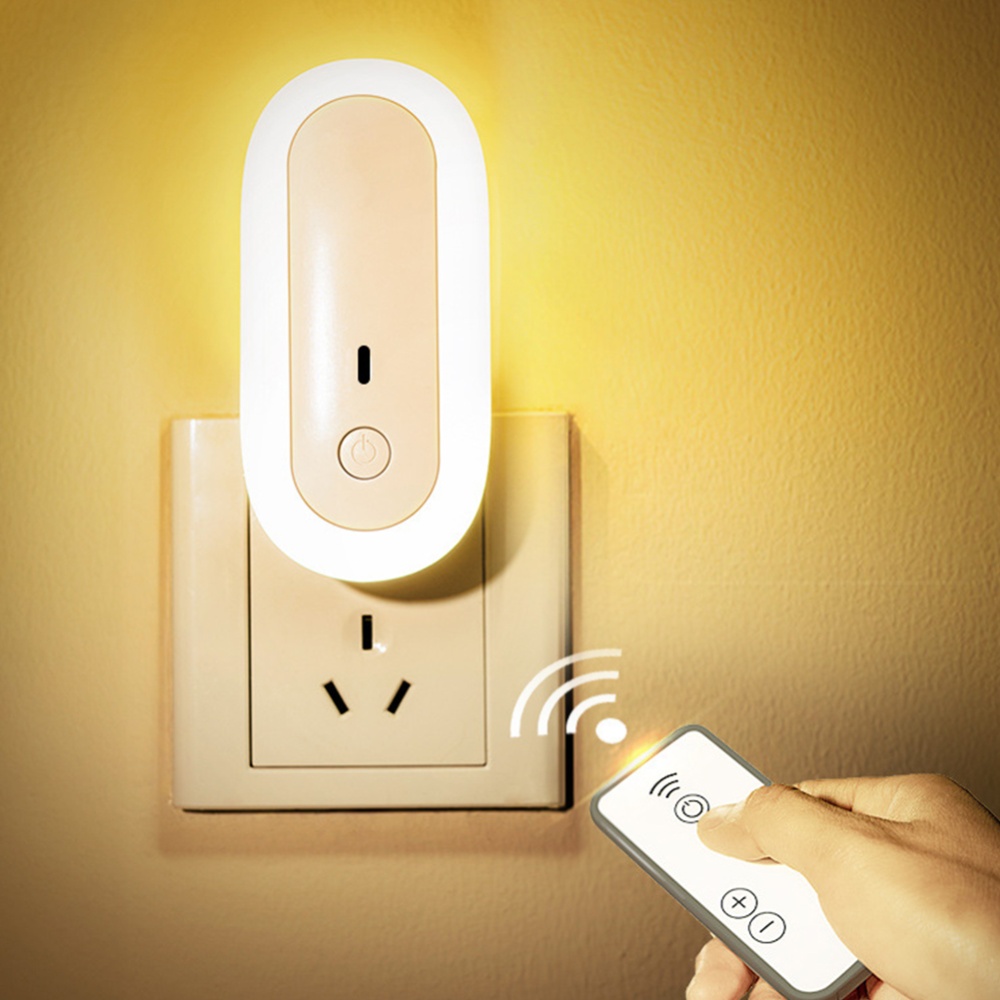 Ellipse Remote Control Dual USB Interface Socket Night Light Bedroom Bedside US Standard regular