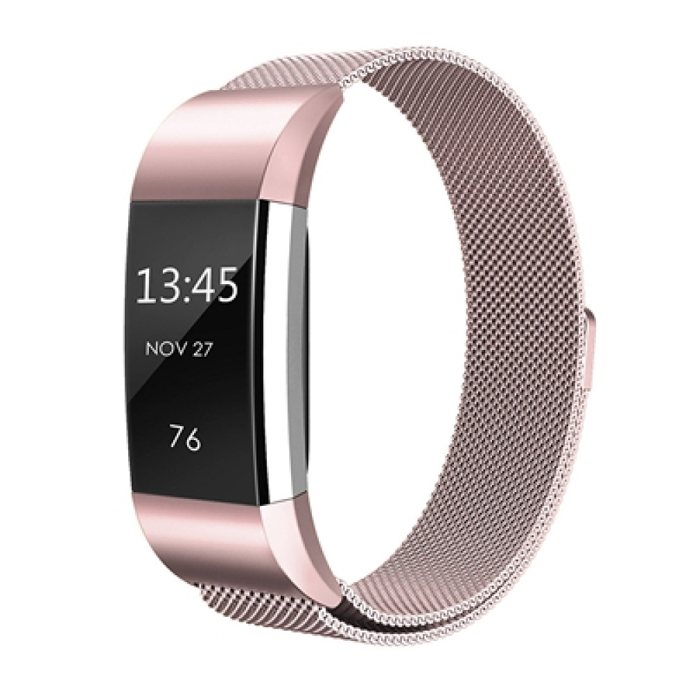 Magnetic Milanese Stainless Steel Strap Wristband for Fitbit Charge 2 Watch Band - Image 2