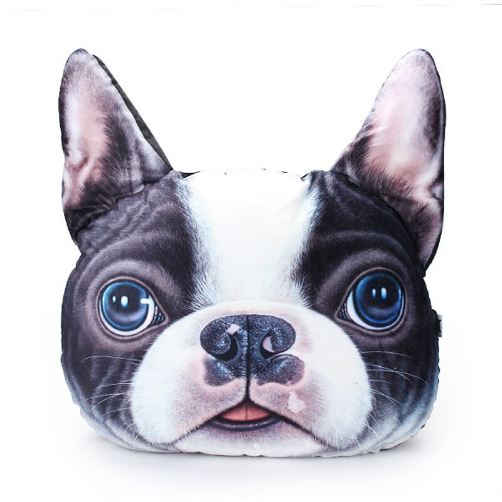 Plush Creative 3D Dog Cat Throw Pillows Meow Star Sofa Bed Cushion - #1 - Image 2