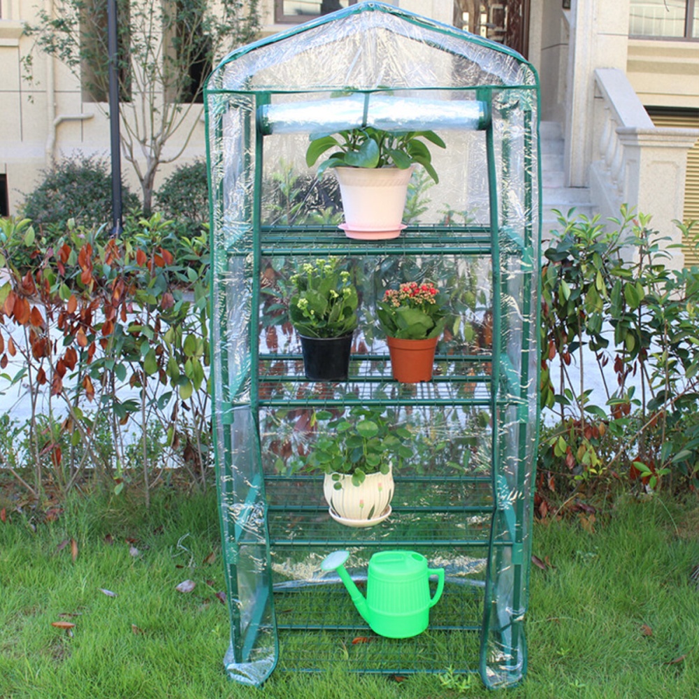 Mini Greenhouse Cover Clear PVC Outdoor Gardening Tier Plant Growing Green House - Image 2