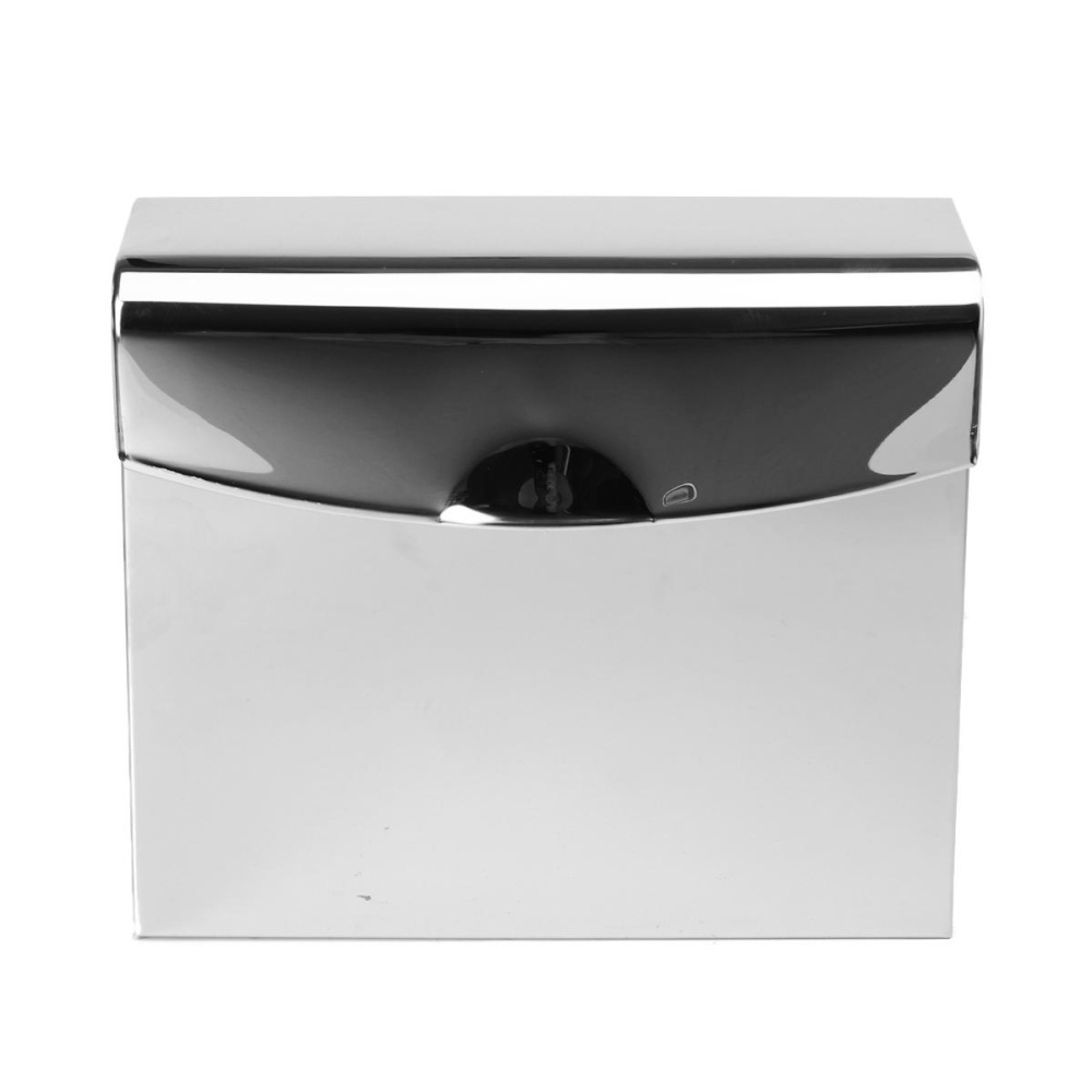 Stainless Steel Towel Dispenser Toilet Paper Holder Kitchen Bath Shelf Holder - Image 2