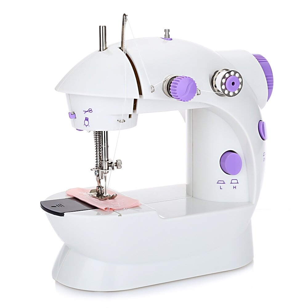 Household Hemline Mini Sewing Machine 2 Speed Ideal For Beginners & Kids Sewing Machine Set With Sewing Thread Scissors - Image 2