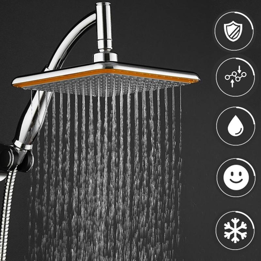 9 Inch Square Angle Bathroom Rainfall Pressurize Wall Mount Top Rainfall Shower Head - Image 2