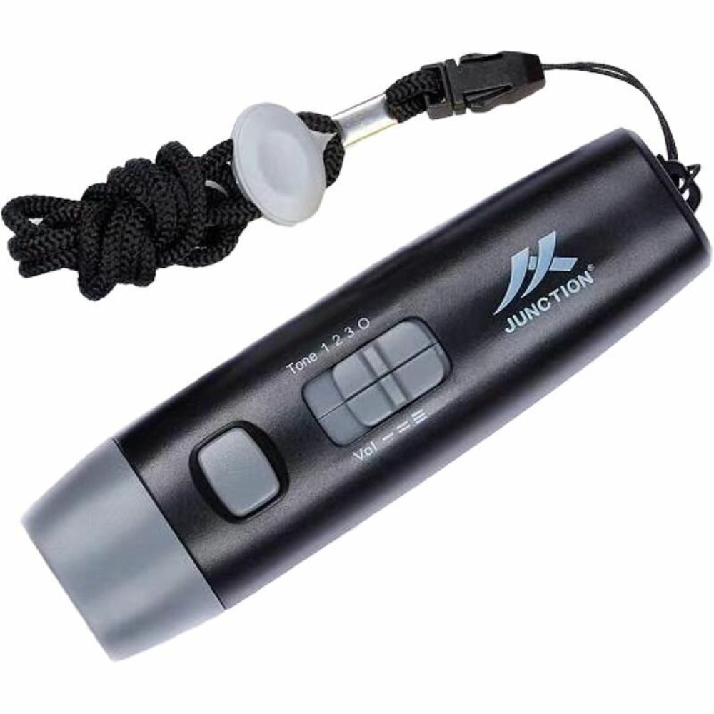 KALOAD Electronic Whistle Adjustable Sound High Decibel with Lanyard Sports Portable Emergency Whistle - Black