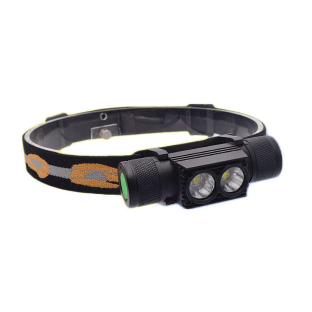 XANES D25 1650LM 2 x XPL LED 6 Modes Stepless Dimming USB Charging Interface IPX6 Waterproof Cycling Headlamp 18650 - Image 2