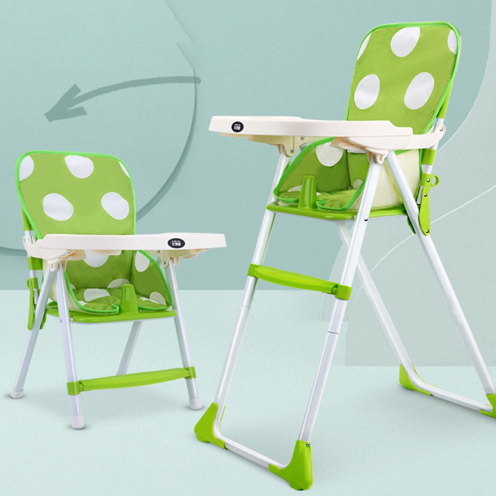 Multi-function New Style Portable Folding Baby Dining Chair Babies Toddler Booster Seat Kids Food Eating Chair - Green - Image 2