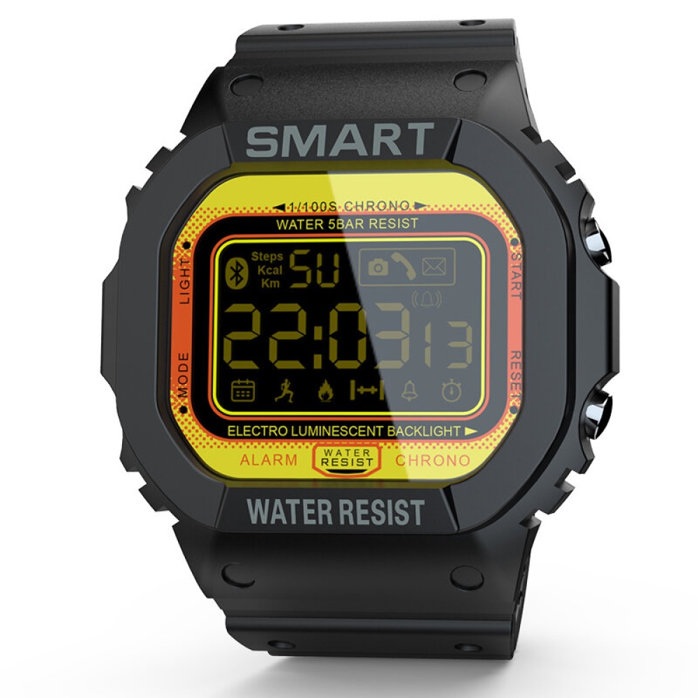 LOKMAT MK22 1.21'' Waterproof Smart Watch Altimeter Anti-lost Sport Fitness Bracelet - Black - Image 2