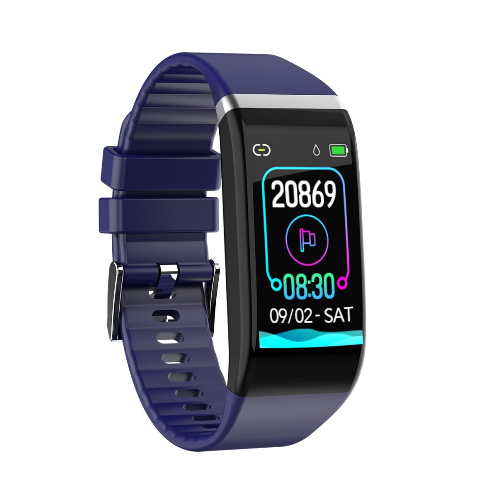 C919 1.14' Big Screen Real-time HR Blood Pressure 3D Dynamic UI 20Days Standby Smart Watch Band - Black - Image 2