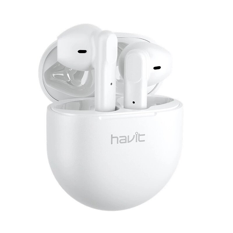 Havit TW916 TWS bluetooth 5.0 Earphone HiFi Stereo 10mm Large Dynamic Horn CVC Noise Cancelling Mic Smart Touch IPX5 Waterproof Type-C Headphone - Bl - Image 2