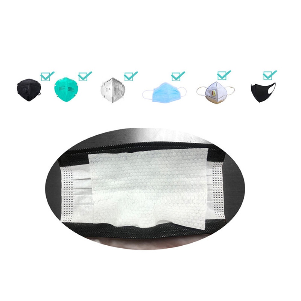 BIKIGHT 200 Disposable Mouth Mask Pad PM2.5 Filter Protection Pad Comfortable Breathable Face Mask Filter Mat - Image 2