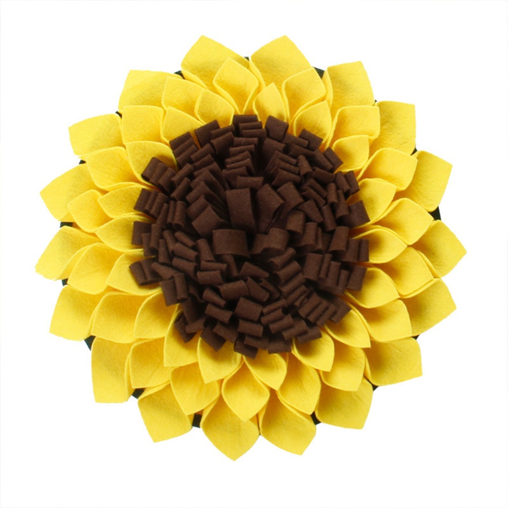Snuffle Mat Pet Dog Slow Feeding Training Foraging Pad Cat Interactive Game Puzzle Toys For Releasing Pressure sunflower_One size