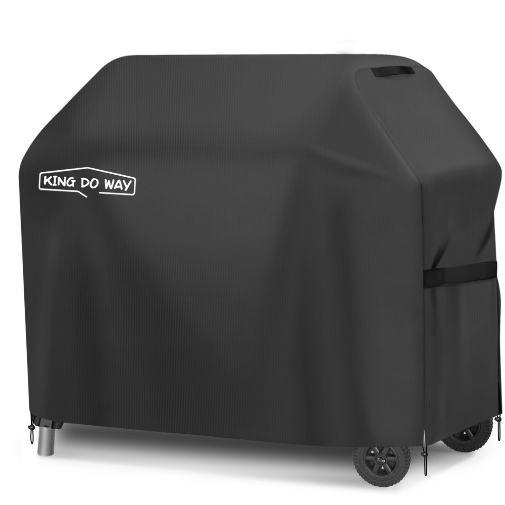 Waterproof Anti-UV BBQ Grill Cover Tear-resistant Non-fading Grill Cover - Black - Image 2