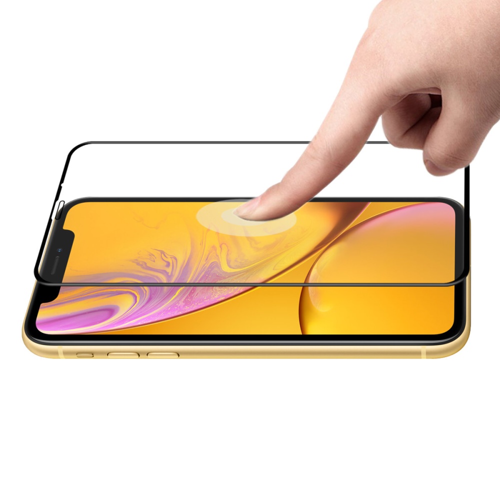 Enkay 6D Curved Edge Screen Protector For iPhone XR Full Screen Coverage Tempered Glass Film - Image 2