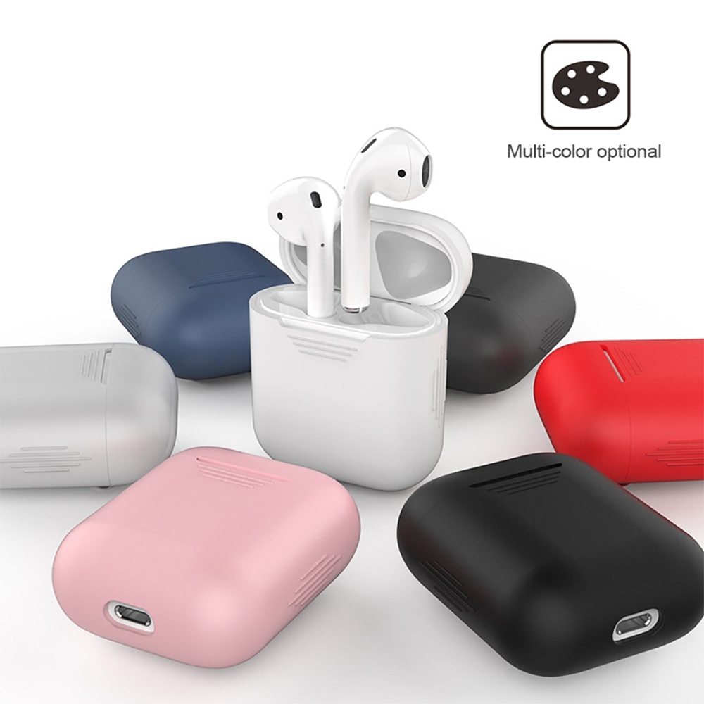 Storage Case for Bluetooth Earphones Protective Anti-drop Anti-dust Airpods Pink - Image 4