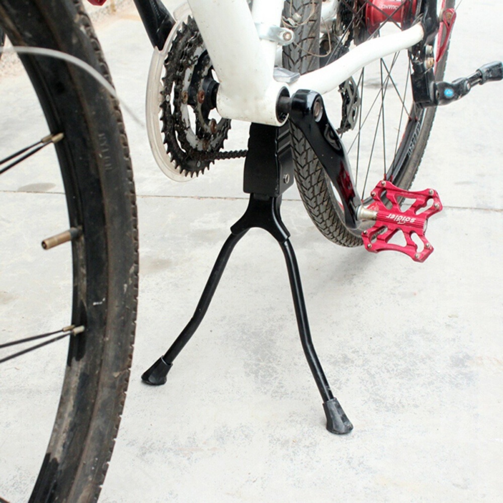 Double Leg Side Stand Bike Support Kick Kickstand Spring Center Bicycle Cycle Stand - Image 2