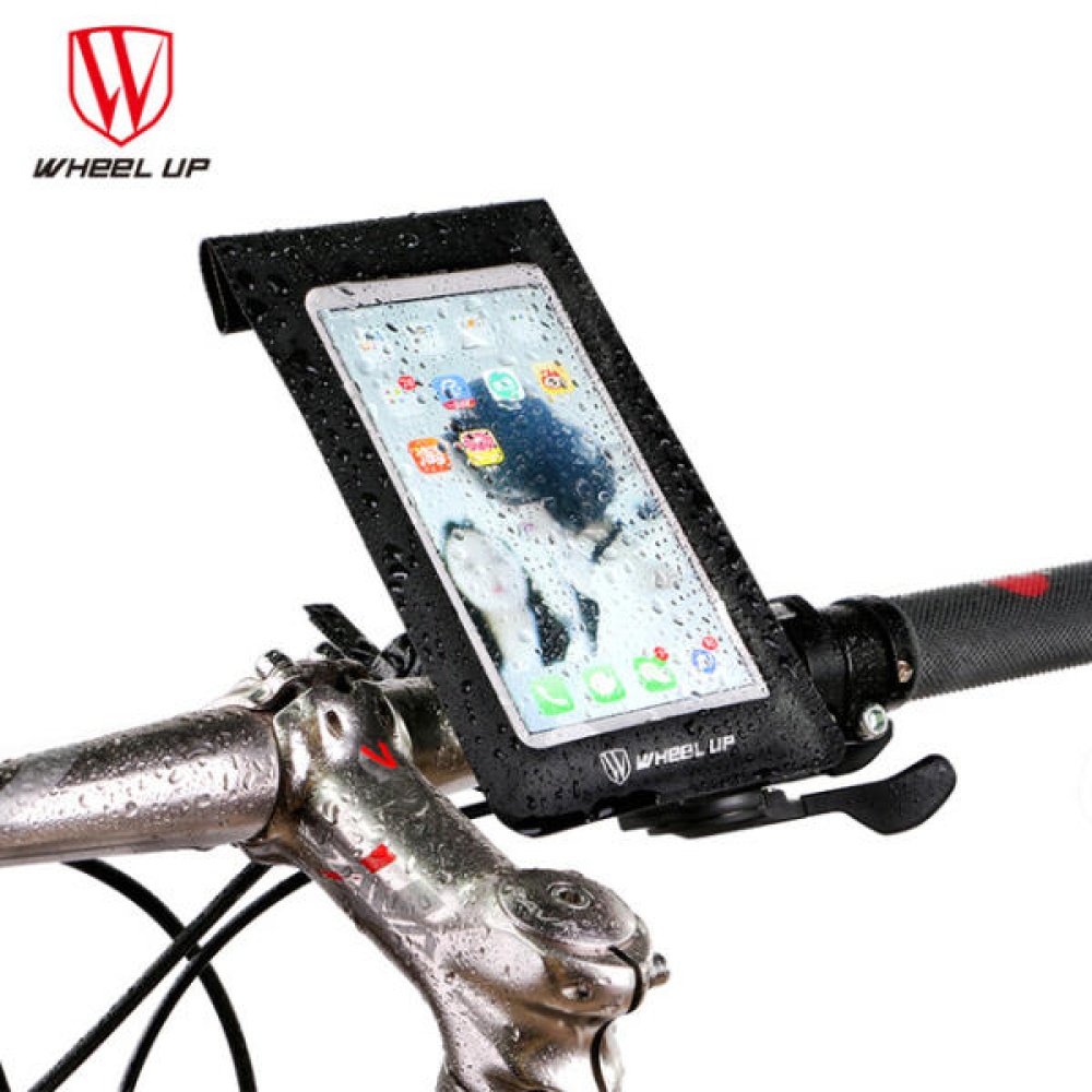 WHEEL UP Bike Waterproof Handlebar Touchscreen Phone Bag Universal 360 Rotataing Quick Release - Image 2