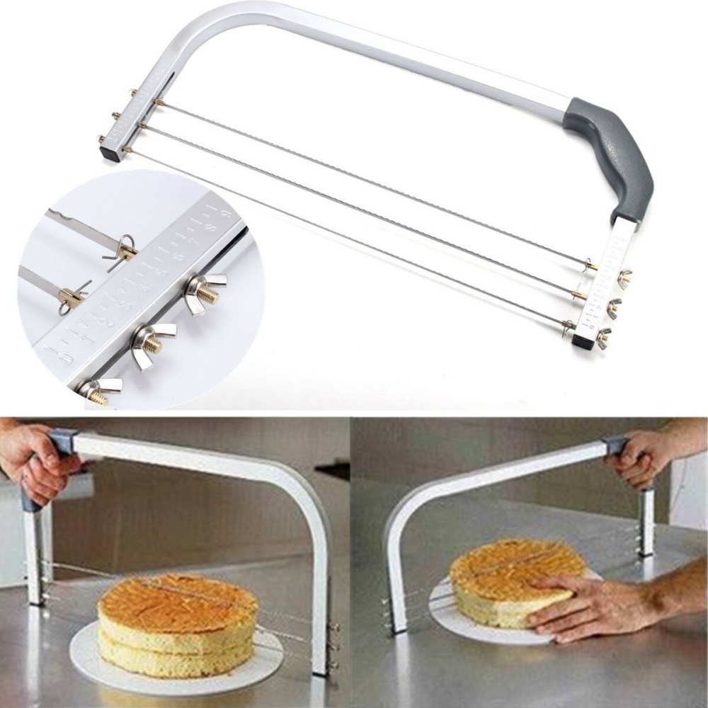 Professional Large Cake Interlayer Cutter Blades Adjustable Cake Layerer for Home Party Commercial Use - Image 2