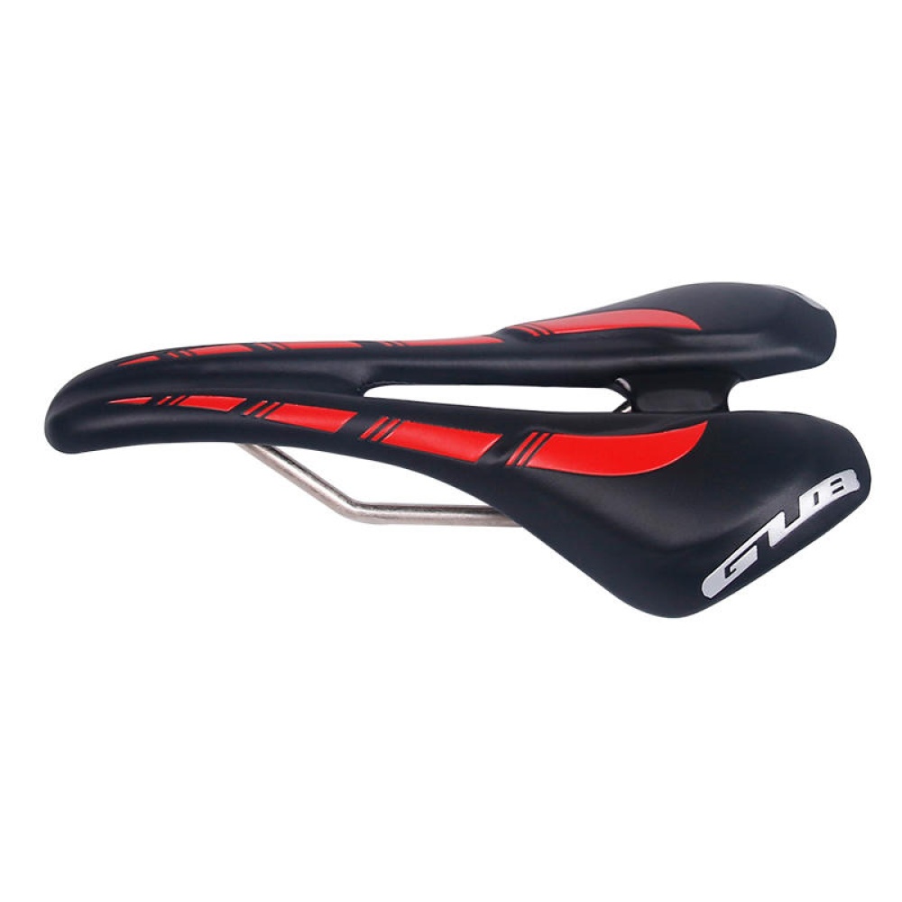 GUB 1150 Hollow Design Bike Saddle Mountain Road Bike MTB Seat Cushion CR-Mo Rail 230g Super Light - Black Red - Image 2