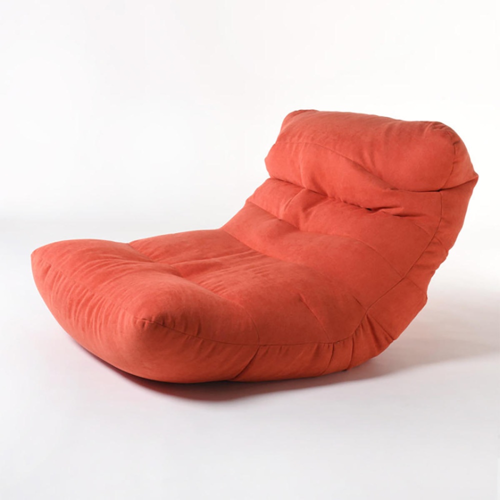 Outdoor Portable Large Bean Bag Bed Lounger Sofa Slipcover Adult Gaming Seat Chair Protector - Red - Image 2