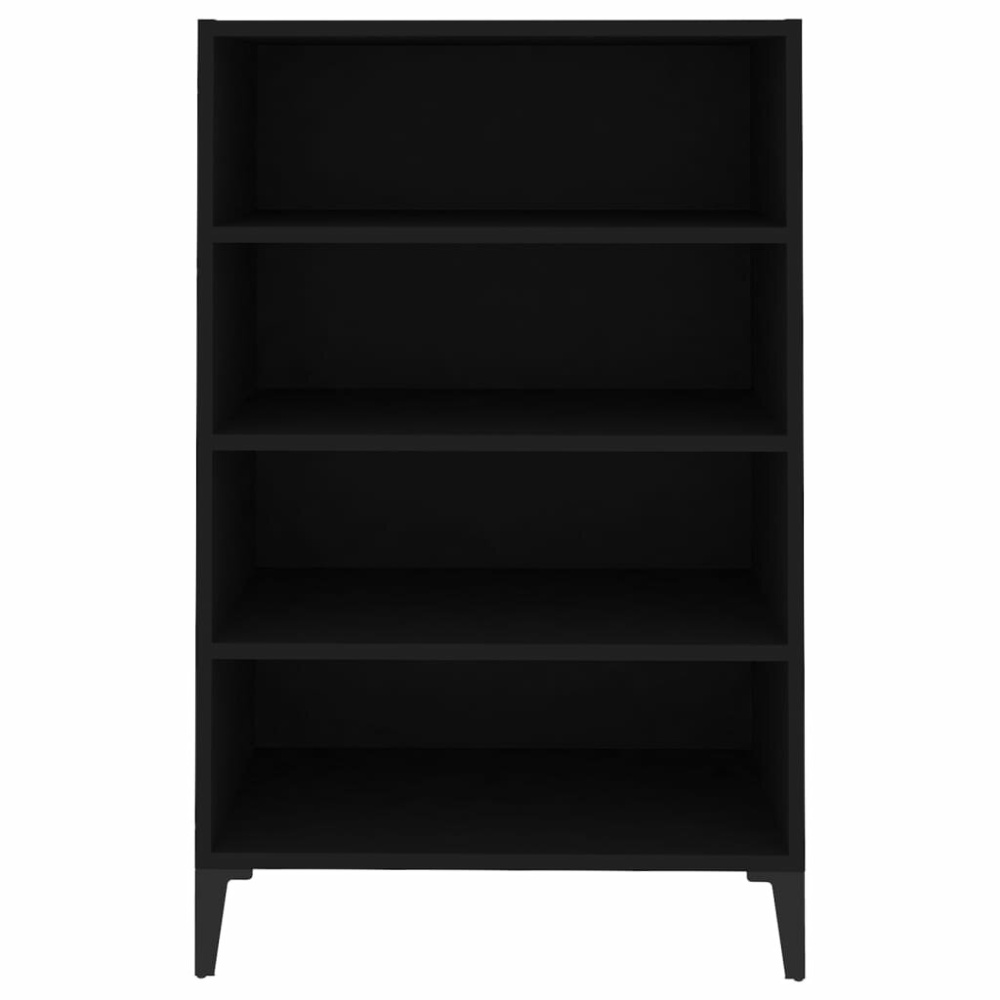 4 Shelves Sideboard Chipboard, Metal Storage Cabinet with Metal Legs for Displaying Photo Frames, Potted Plants for Living Room, Bedroom - Image 2