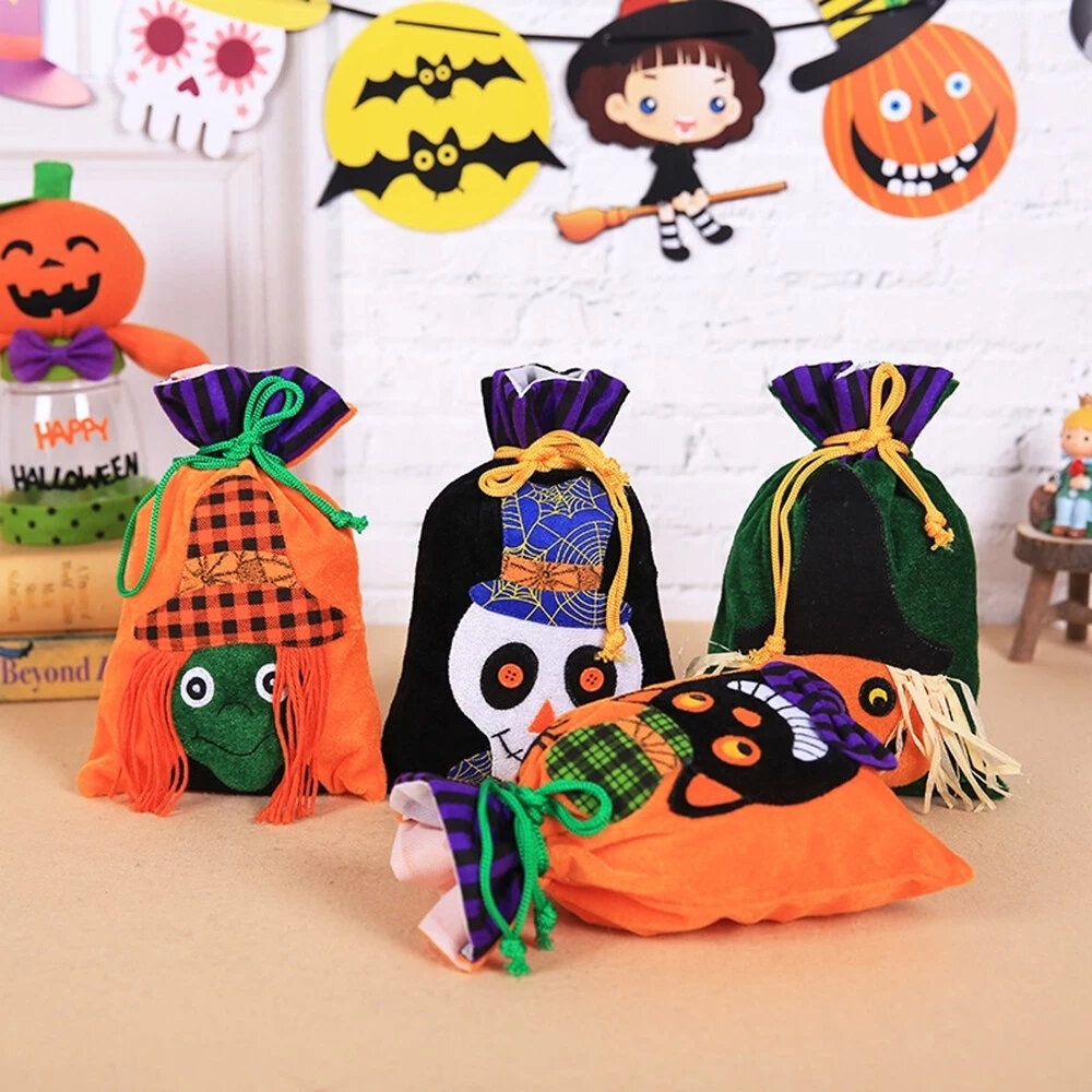 Children Chocolate Candy Packaging Bag Velvet Gift Bag - Black - Image 2