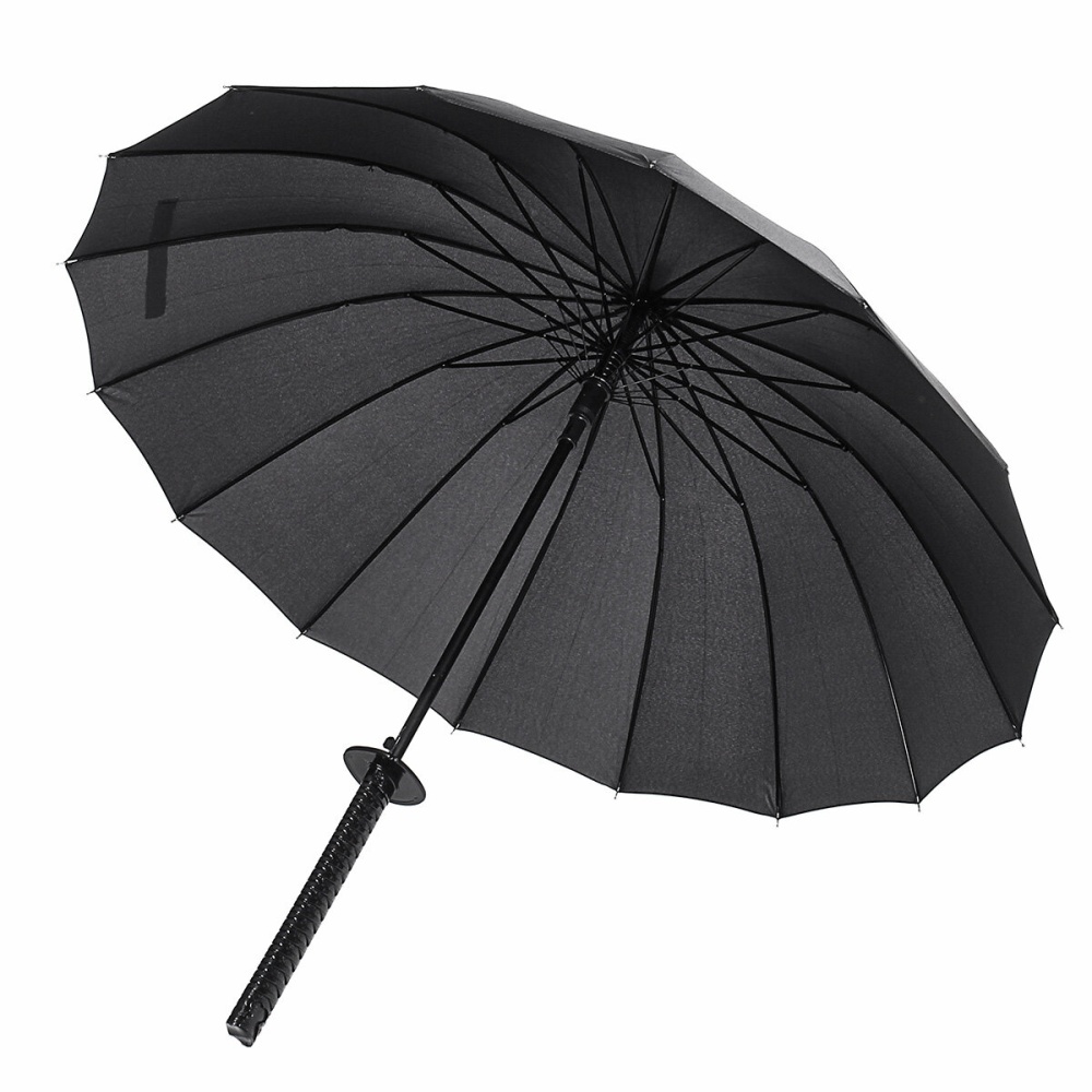 8/16/24 Skeletons Samurai Umbrella Stainless Steel Pocket Parasol - 16K - Image 2