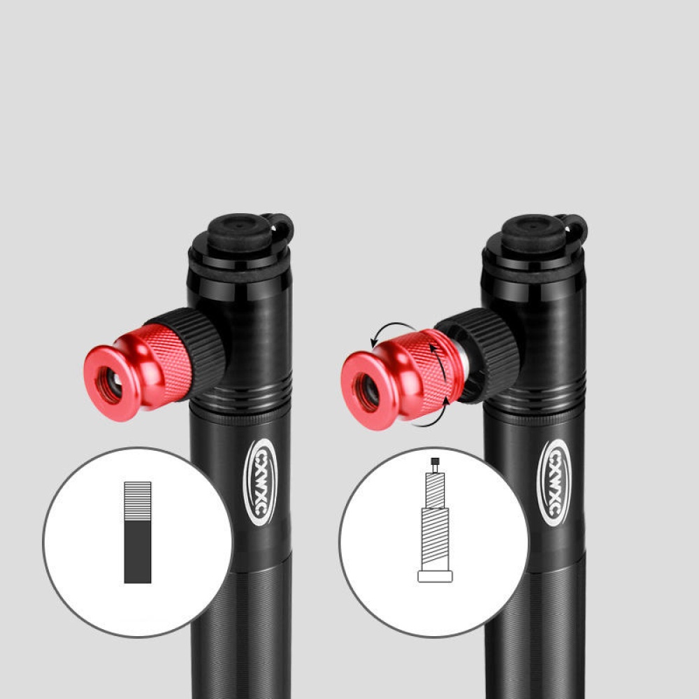 BIKIGHT CX-P02 Aluminium Alloy 2Modes Mini Bicycle Pump Outdoor Portable Bike Pump For American Nozzle and French Nozzle Bike - Image 2