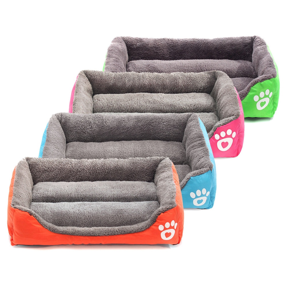 Large Pet Bed Cushion Fabric Pet Bed with Anti-biting Prevent Scratching Wear-resisting Design for Cat, Dog - Red - Image 2