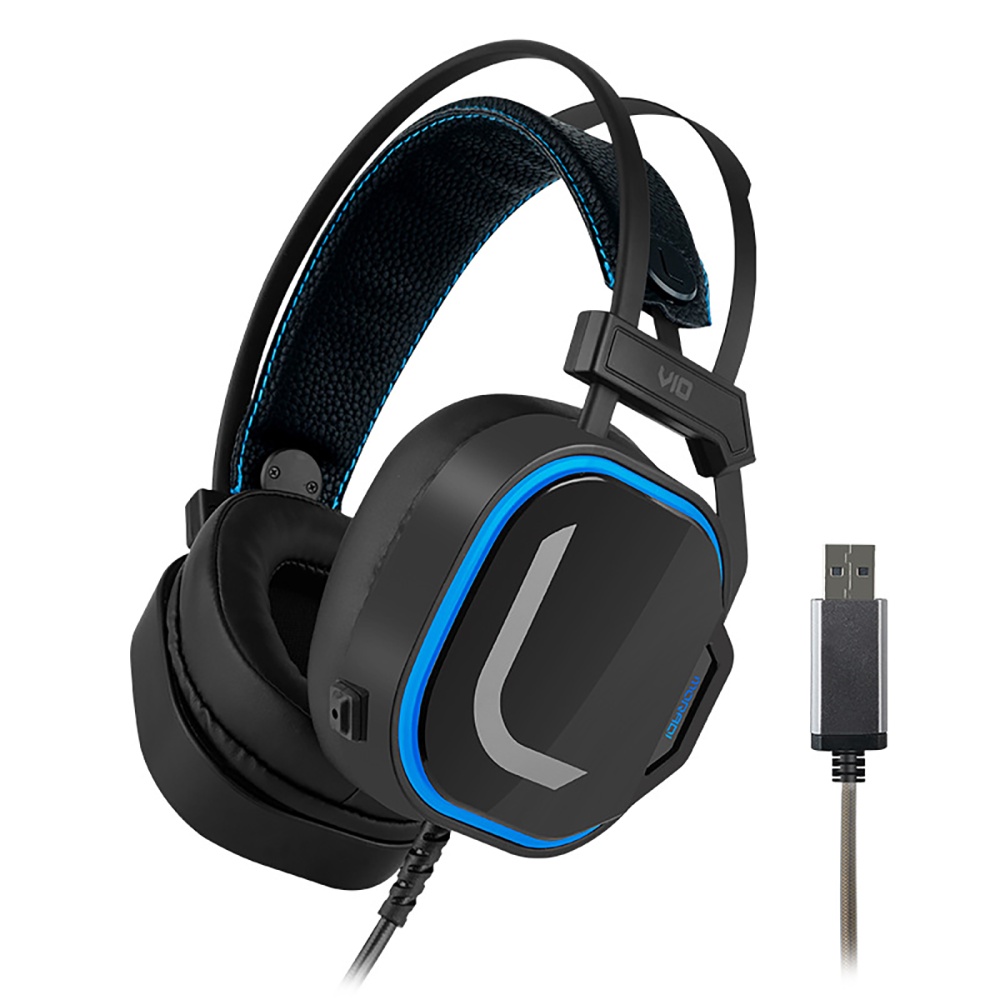 V10 Wired Headset with Microphone Stereo Lightweight RGB Gaming Headphones