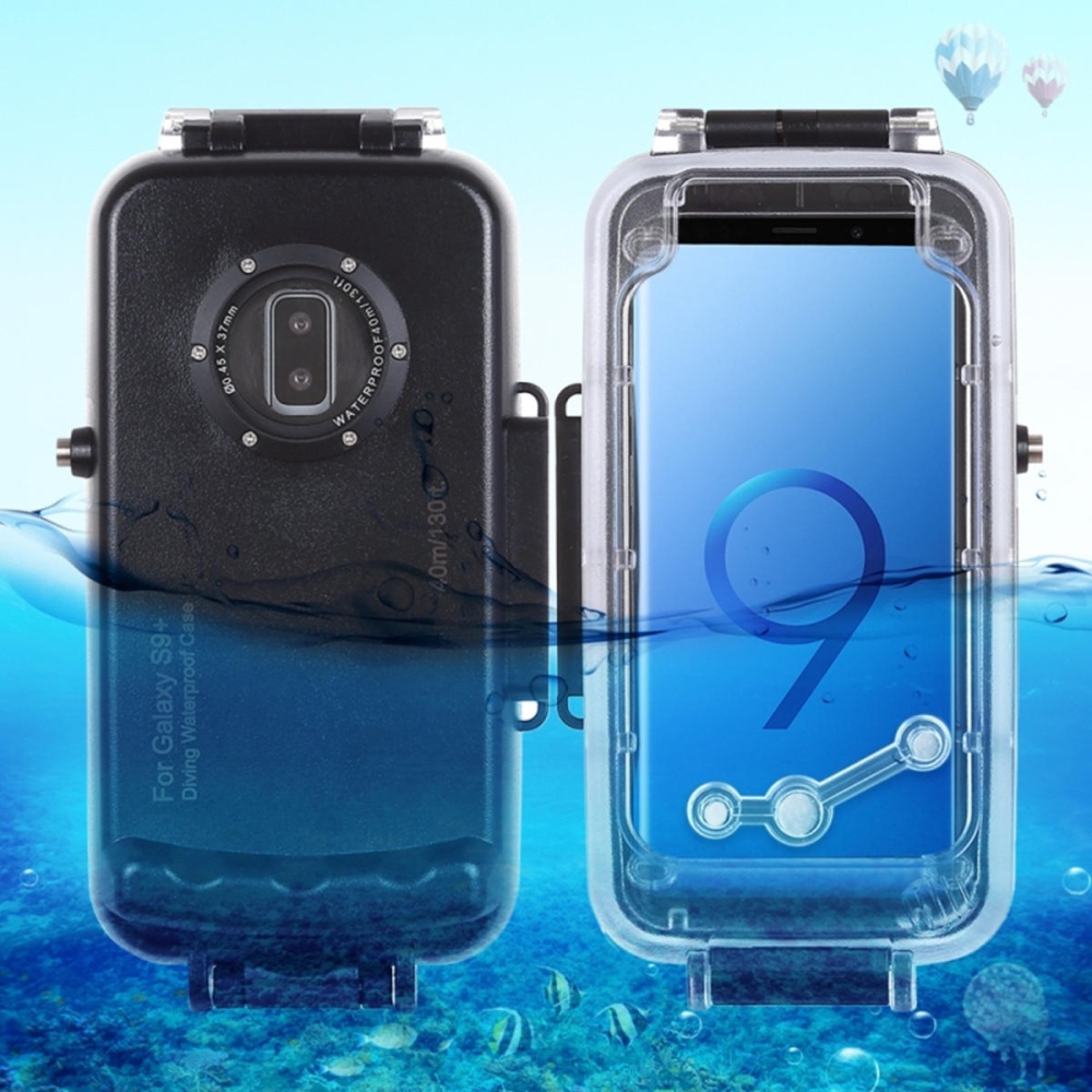 40m Waterproof Diving Shell Shockproof Full Cover Protective Case for Samsung Galaxy S9 S9+ / S9 Plus - S9 Plus Black - Image 2