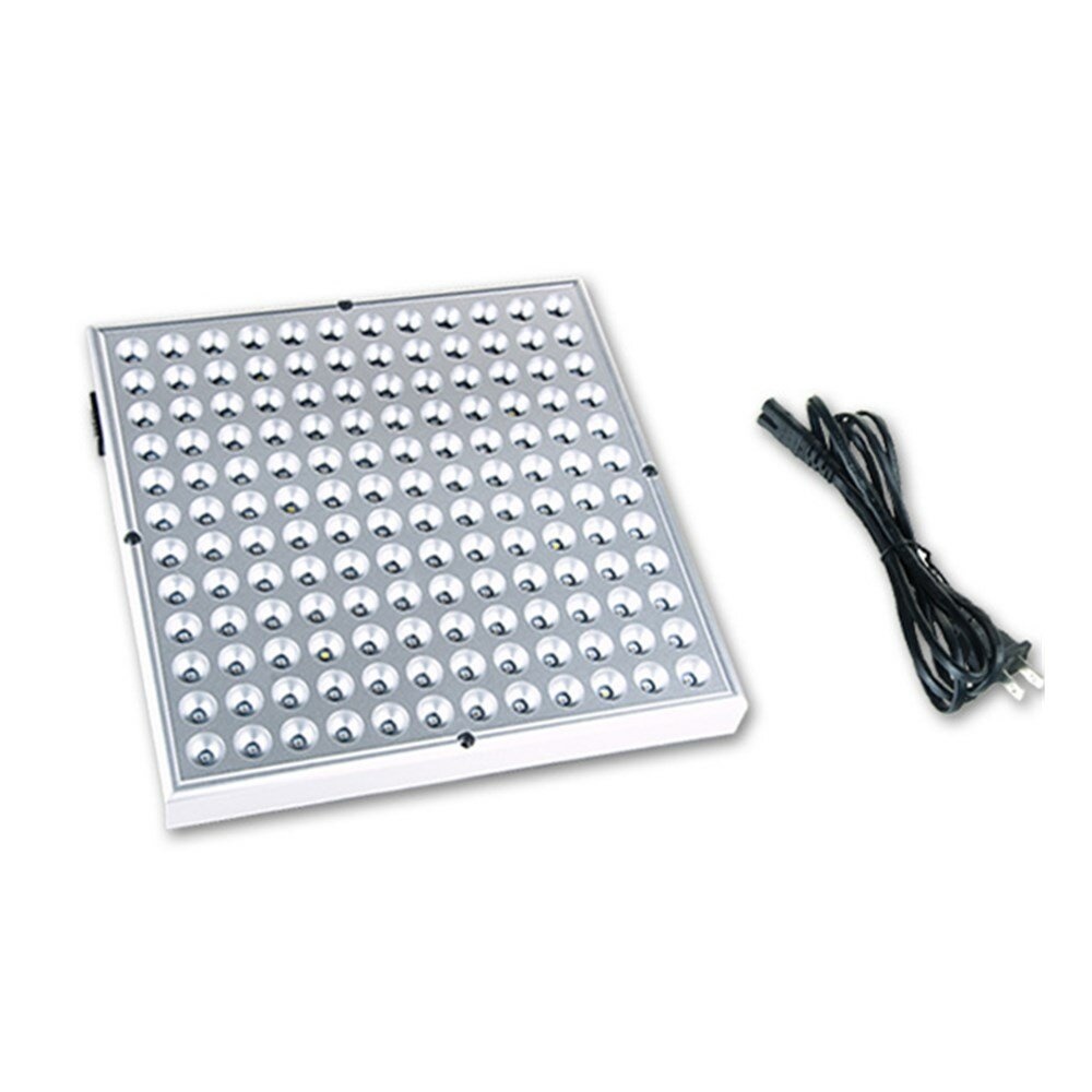 32W 144LEDs Square Panel Indoor Grow Lamp R+B+UV+IR+W Full Spectrum LED Growing Light AC85-265V - US Plug - Image 2