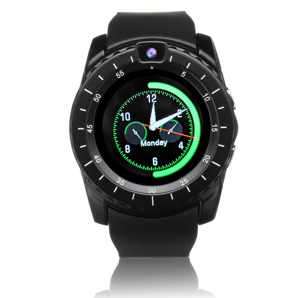 V8s 1.22' IPS Curved Screen GSM Watch Phone Sleep Monitor Music Player Remote Camera Smart Watch - 001 - Image 2