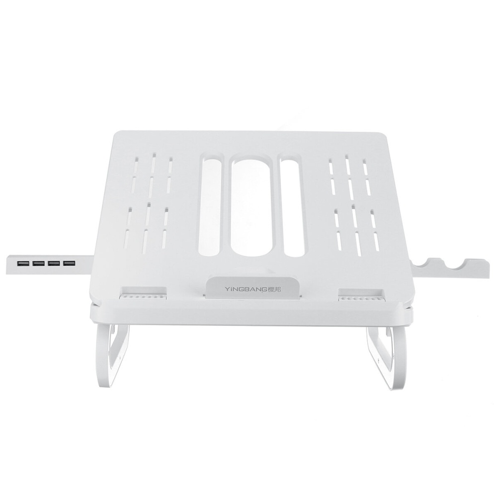 Universal Multifunctional with 4*USB 3.0 Ports 10-Gear Height Adjustment Heat Dissipation Macbook Desktop Stand Holder Bracket for 12~18 inch Devices - Image 2