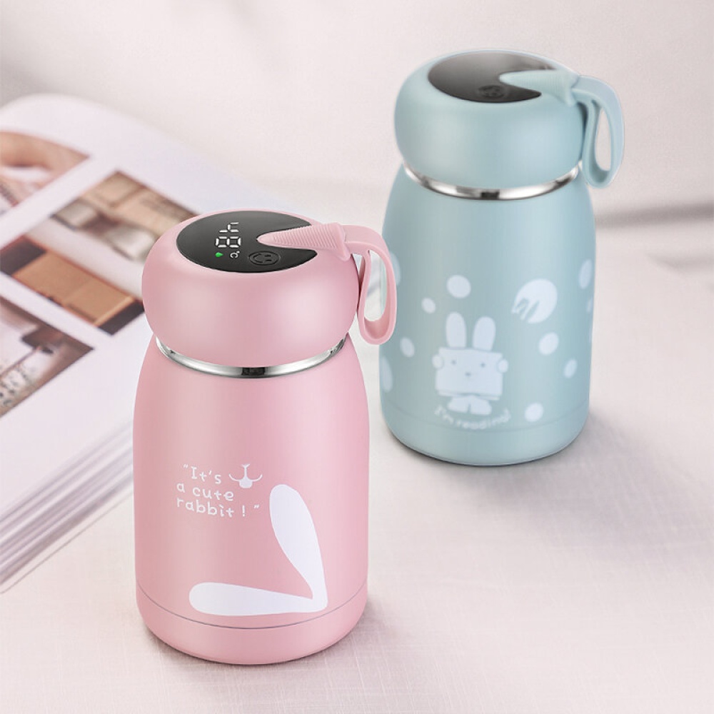 320ml Thermos Water Bottle Temperature Display Thermo Cup 304 Stainless Steel Smart Display Temperature Vacuum Flasks Mug Bottles 320ml - Green - Image 2