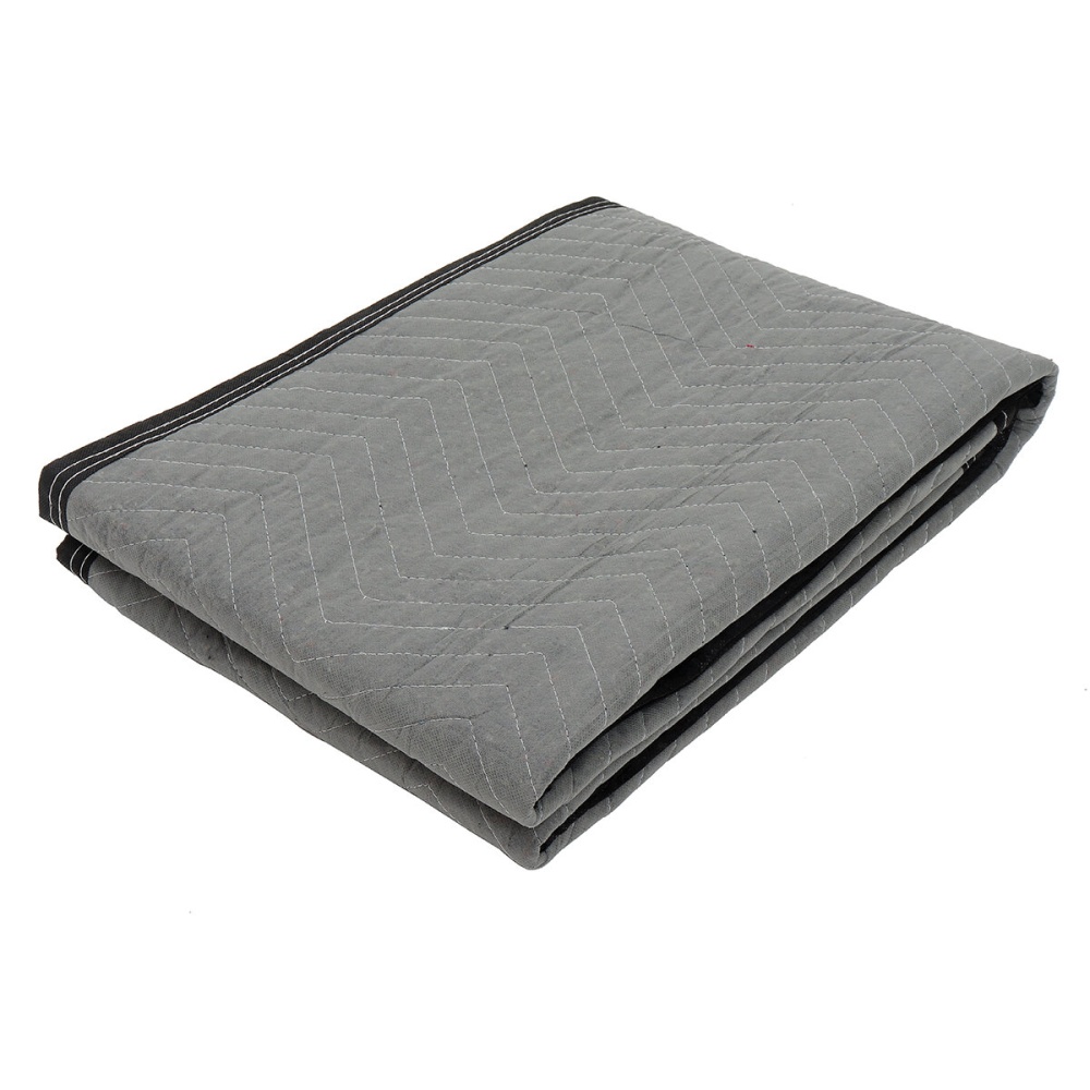 1PC 183cm x 101cm Multi-functional Moving Packing Blankets Furniture Protective Pad - Black - Image 2