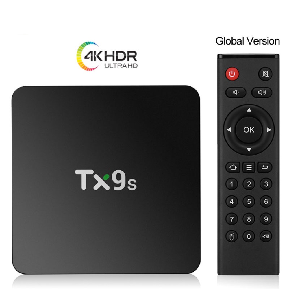 Tx9s Media Player Abs Material Android Smart Network Tv Box With Remote Control 2+8G_British standard - Image 2