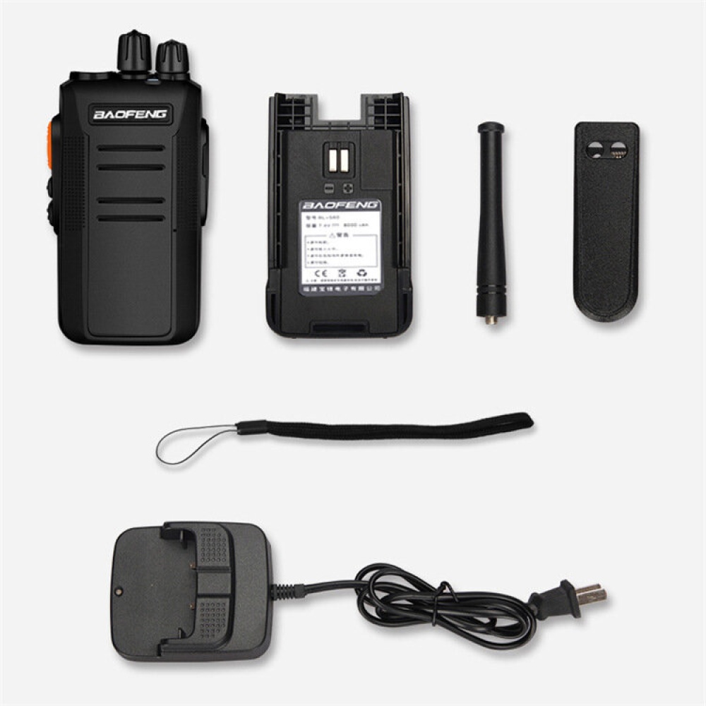 BAOFENG M4L 5W 400-470MHz Mini Walkie Talkie 16 Channels 1-5km Distance UV Dual Band Two-way Intercom Handheld Hotel Civilian Radio - Black - Image 2