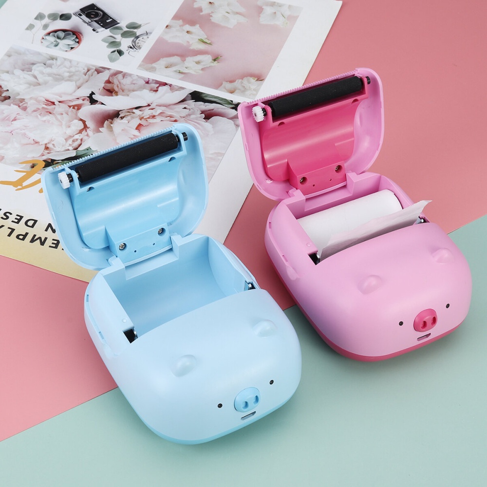 Wireless Mini Label Printer Portable Thermal Label Printer Pocket Label Maker La - Pink - Image 2