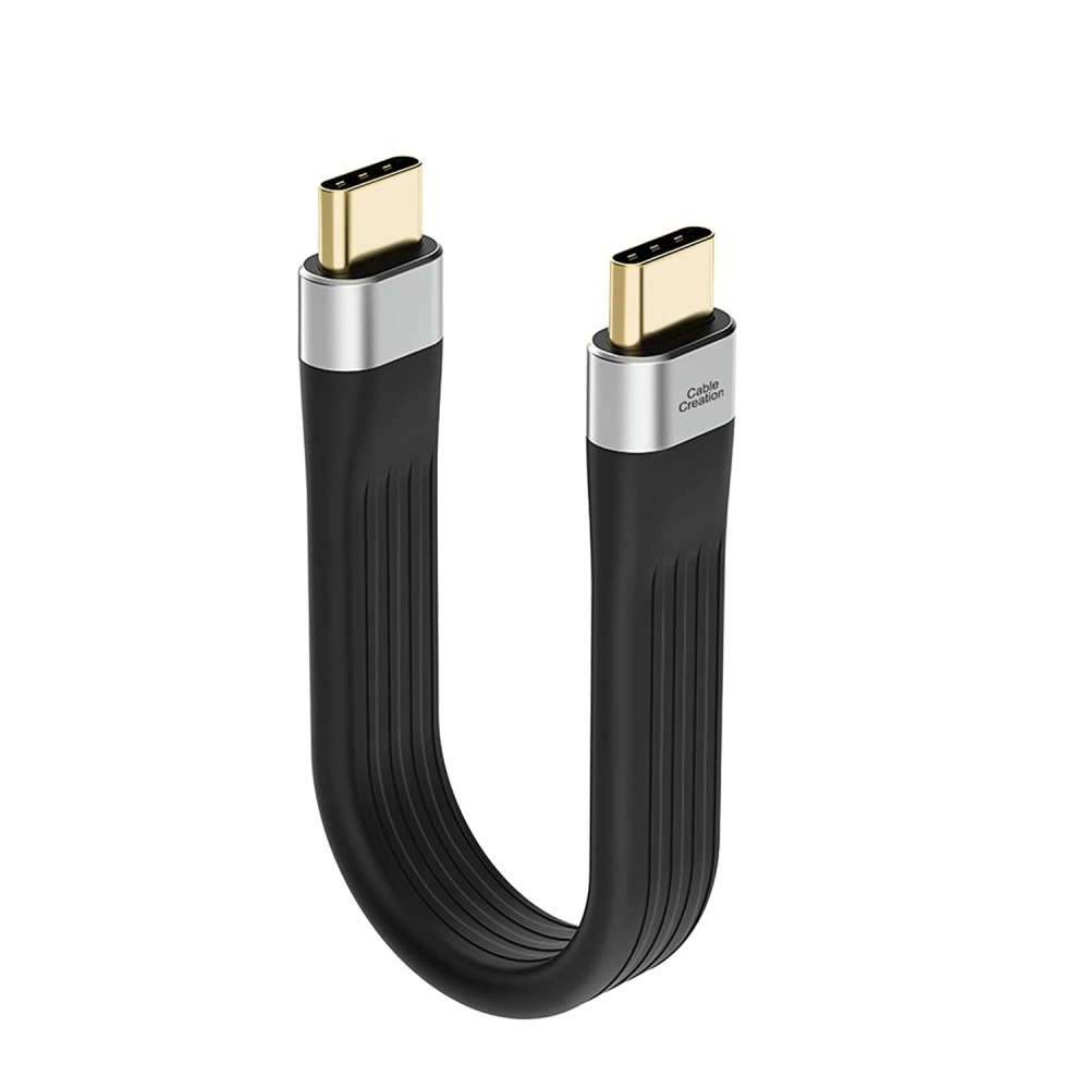 CableCreation 60W 3A Type-C to Type-C 3.1 Gen 2 Fast Charging 0.4ft/5inch Cable 10Gbps 4K Video for MacBook Pro Galaxy S20, SSD for iPad Pro/Air - Image 2