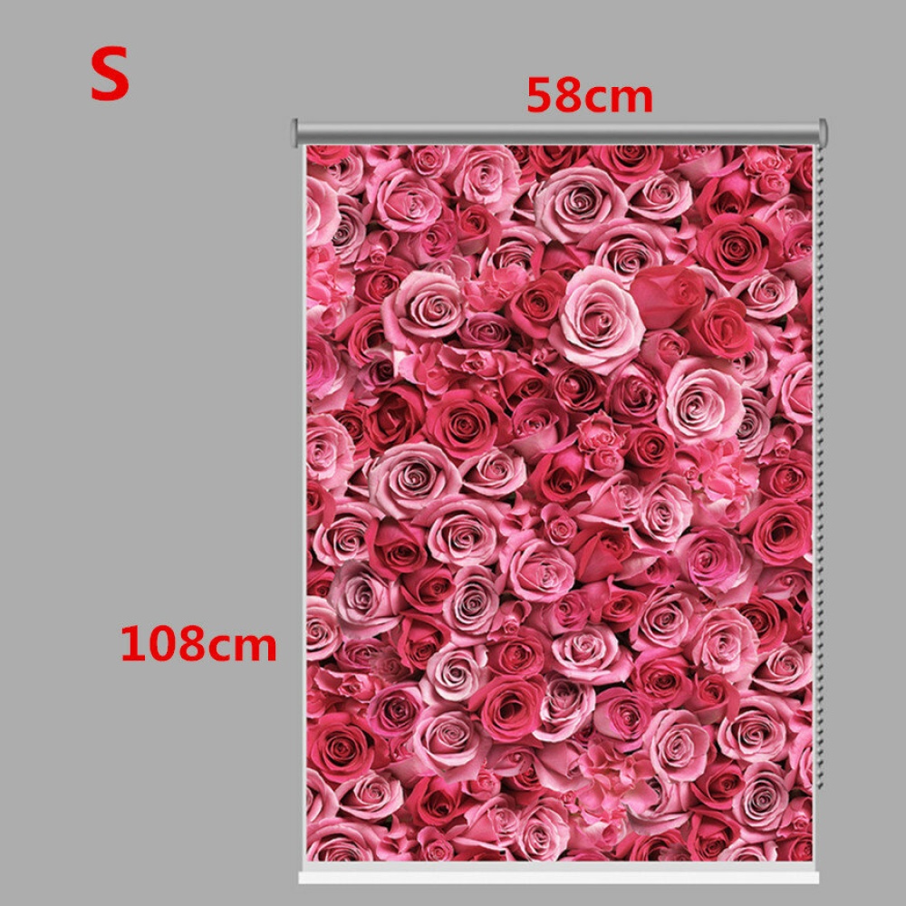 PAG Rose Romantic Window Curtain Roller Shutters Print Painting Wall Decor Roller Blind Background - S - Image 2