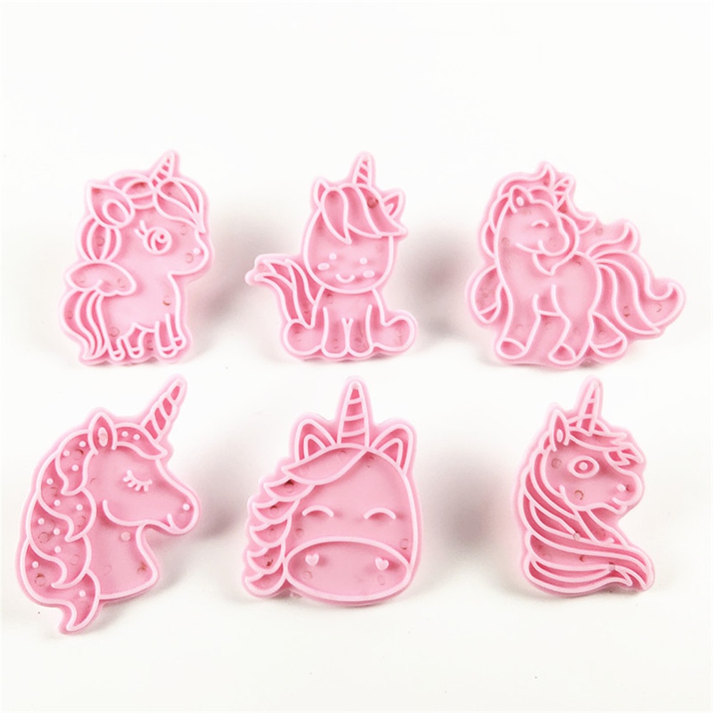 6pcs/set Cookie Mold 3d Cutters Cartoon Plastic Biscuit Pastry Accessories Approximately 120g for cardboard