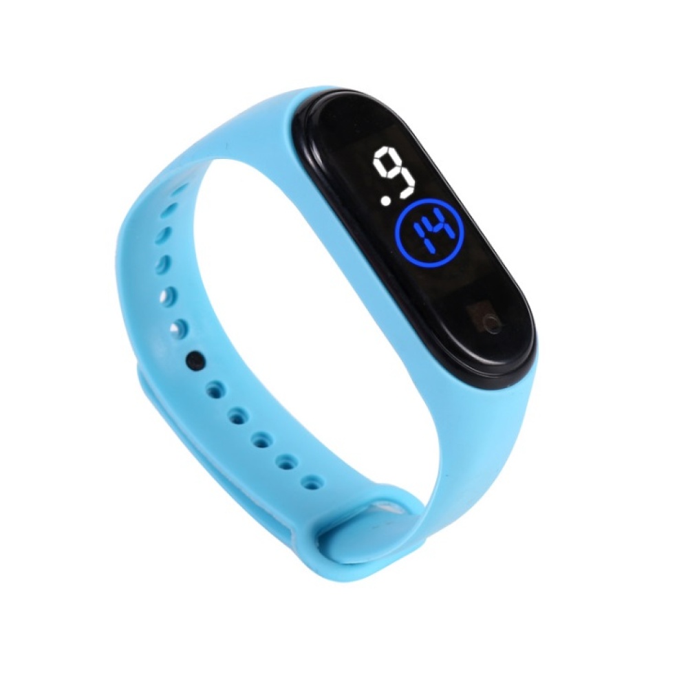 Electronic Watch Silicone Led Fashion Casual Trend Touch Men Women Bracelet Blue