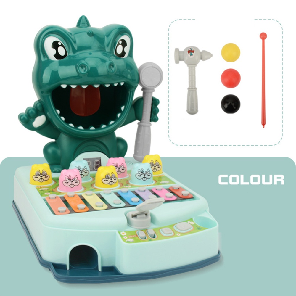 Kid Hit Toys Light Music Multifunctional Play Fun Educational Interactive Table Game Puzzle Green