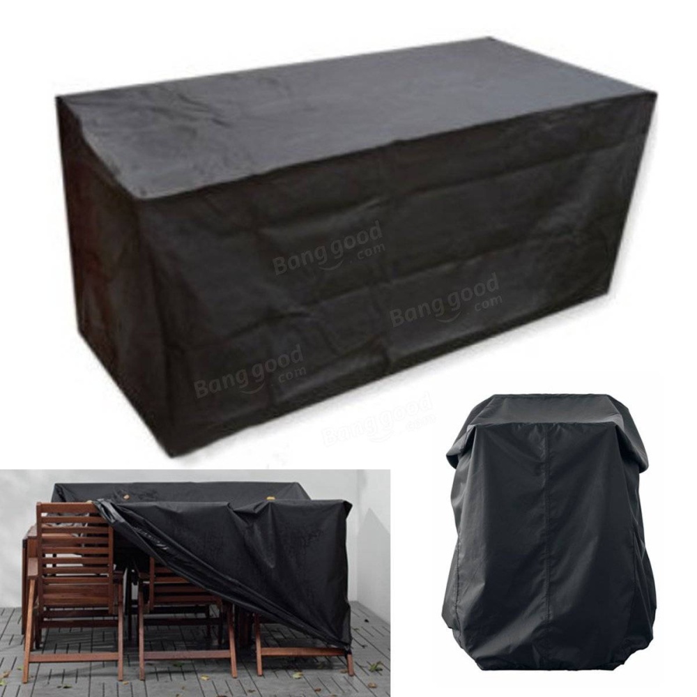 IPRee 4FT 123x61x72CM Outdoor Trestle Table Anti-dust Cover Waterproof Desk Chair Protector - Image 2